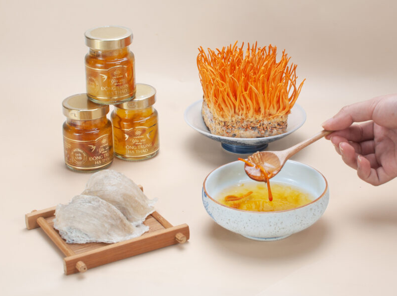 Yến chưng đông trùng hạ thảo hộp 6 lọ - Ảnh 2