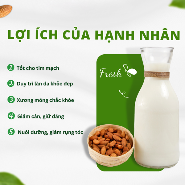 Hạnh nhân Mỹ tách vỏ sấy tự nhiên hũ 240G - Ảnh 3