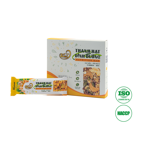 Thanh hạt dinh dưỡng hạt điều - yến mạch Faminuts 25g - Ảnh 5