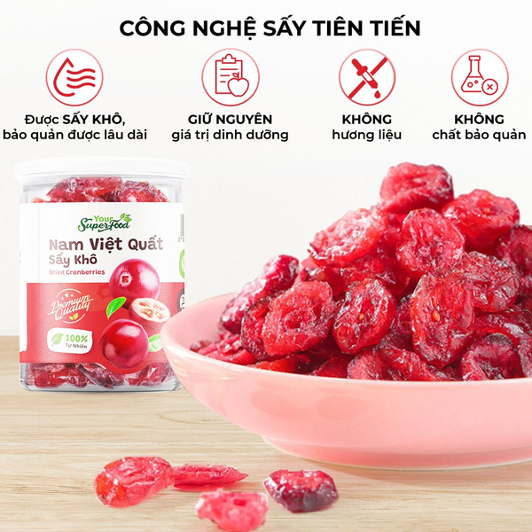Nam việt quất sấy khô hũ 240G nhập khẩu Canada - Ảnh 4